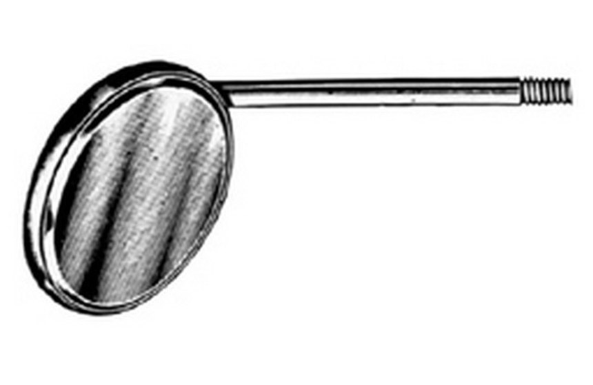 Mouth Mirror Size = 6, Diameter = 26 Mm, Plain, Simple Thread