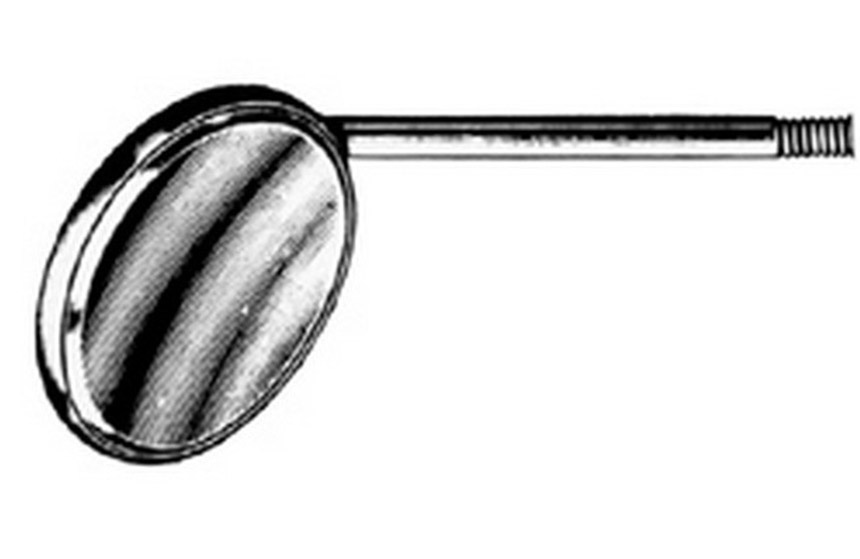 Mouth Mirror Size = 4, Diameter = 22, Magnifying, Simple Thread